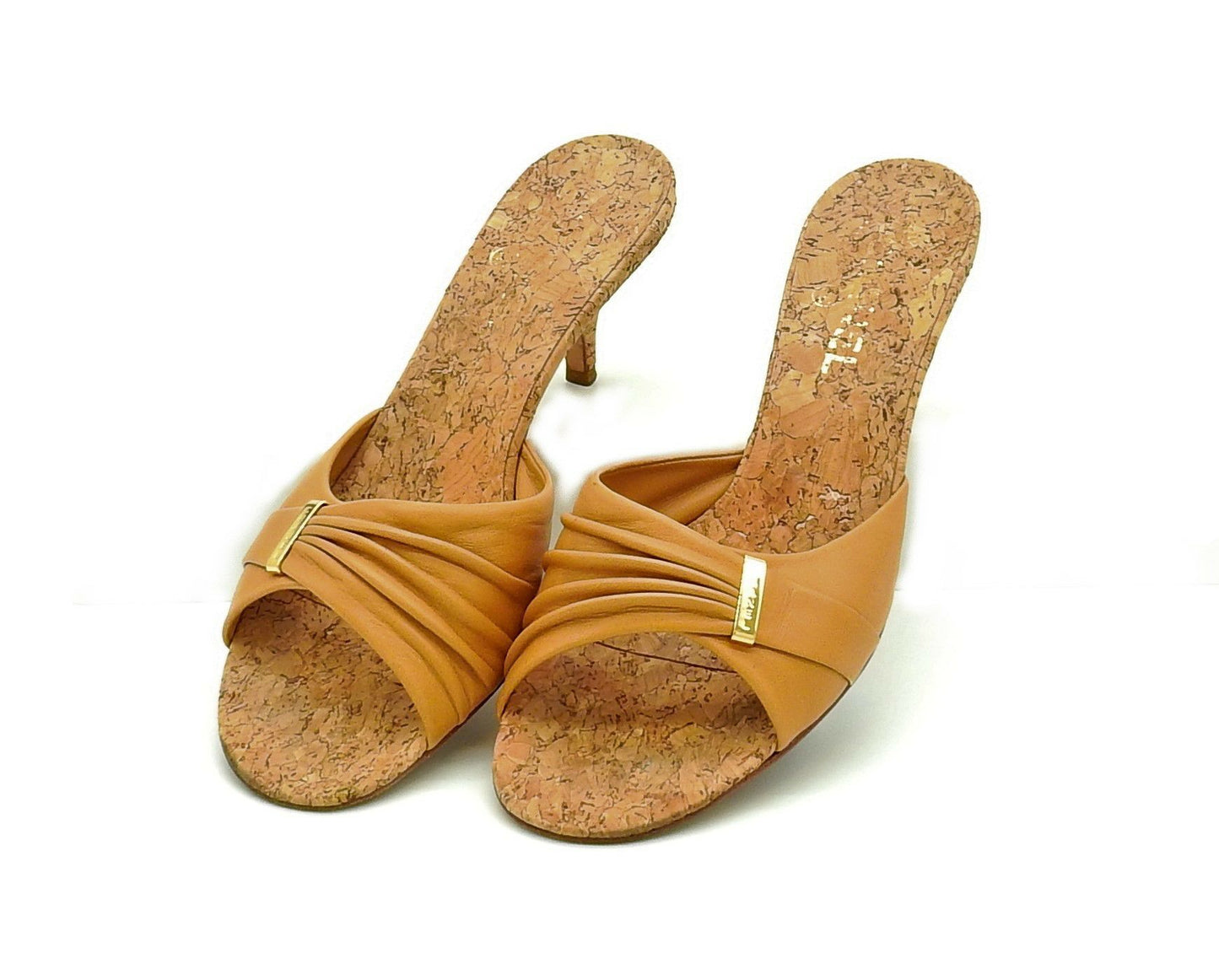 Cork & Leather Mules <br /> Size: 40